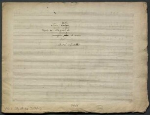 3 Waltzes, pf 4hands - BSB Mus.Schott.Ha 3071-3 : [title page:] Trois Walzer [corrected to: Valses // composées par // Jeaques [!] [crossed out: de] Wagner, et // arrangées [crossed out: pour] à 4 mains // par // André Spaeth