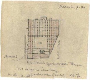 Thiersch, August ; Varia - Plan de la Grande Mosqueé (Grundriss)