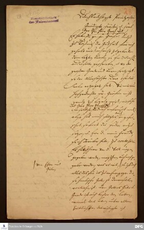 Brief von August Hermann Francke an [Christiane Friederike v. Sachsen-Coburg-Saalfeld].
