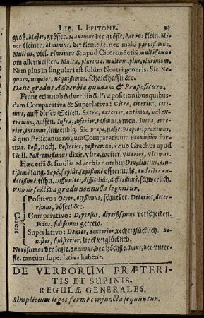 De Verborum Praeteritis Et Supinis
