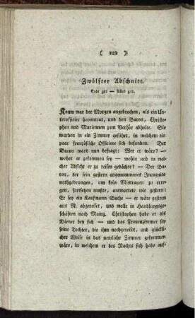 Zwölfter Abschnitt. Ende gut - Alles gut.