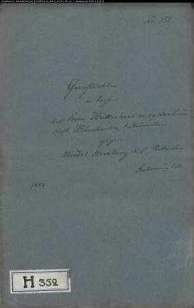 Hüttenhans Nr. 59 zu Eichholz gegen Mendel Steinberg in Hohenhausen
