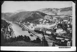 Blick auf Tetschen an der Elbe
