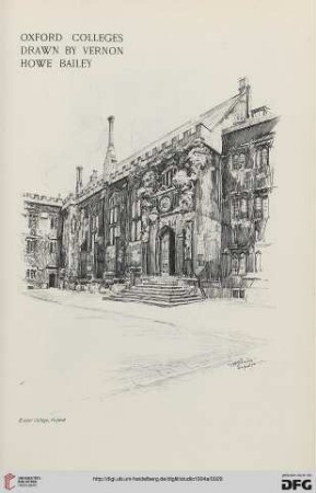 31: Oxford colleges drawn by Vernon Howe Bailey