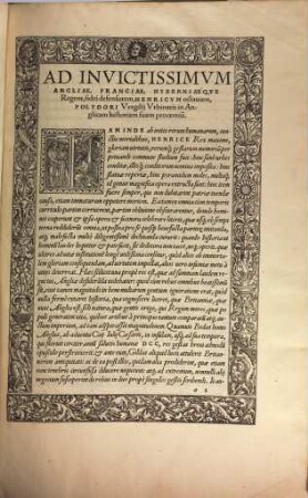 Polydori Vergilii Vrbinatis Anglicae historiae libri uigintisex