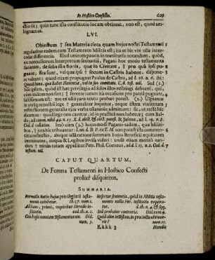 Caput Quartum. De Forma Testamenti in Hostico Confecti prolixe disquirens.