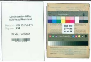 Entnazifizierung Hermann Strate , geb. 10.12.1881 (Lehrer)