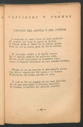 Canción del águila y del cóndor