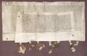 Die Erben des Ritters Otto Sturm verkaufen der Kirche St. Martin in Straßburg den Schuldbrief von Markgraf Christoph I. von Baden über 450 fl. vom Jahr 1510