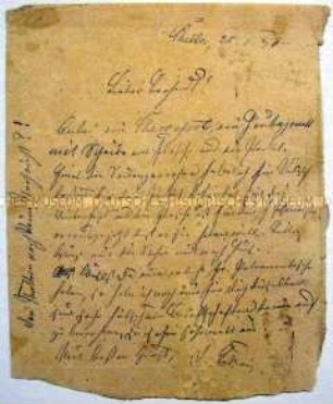 Brief an Bernhard Rostosky von Ludwig