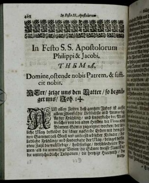 In Festo S. S. Apostolorum Philippi & Jacobi. - Dominica III. post Pascha.