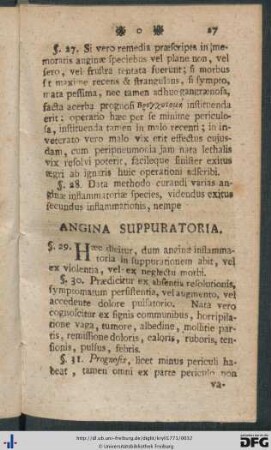 Angina Suppuratoria.