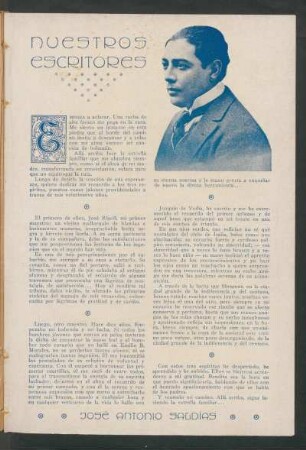 [Autobiografía] : Nuestros escritores: José Antonio Saldías