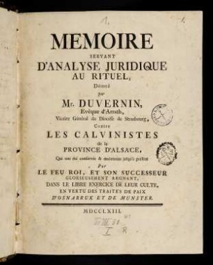 1-47, Memoire Servant D´Analyse Juridique Au Rituel