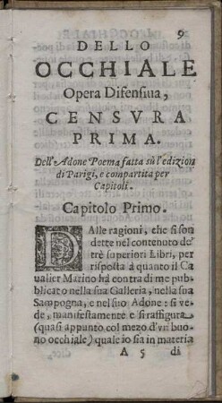 Capitolo Primo