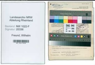 Entnazifizierung Wilhelm Freund , geb. 05.01.1902 (Ingenieur)