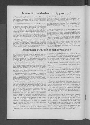 Neue Bauvorhaben in Eppendorf