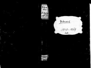 Birkendorf, Ühlingen-Birkendorf WT; Katholische Gemeinde: Geburtenbuch 1810-1869