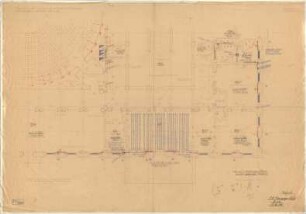 Troost, Paul Ludwig; München, Arcisstr. 12; Führerbau der NSDAP - Hauptgeschoss, Südost (Details; Grundriss)