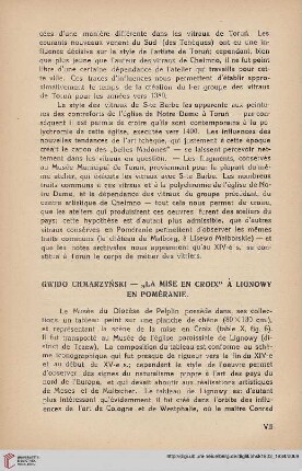 R. 2: "La mise en Croix" à Lignowy en Poméranie