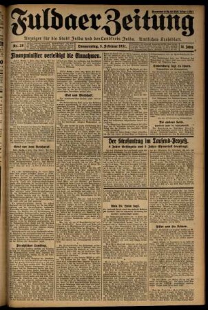 Ausgabe vom Donnerstag, den 05. Februar 1931.