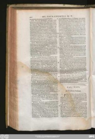 Cap. XXVI. De Traditione Ordinum.