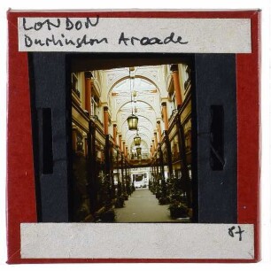 London, Burlington Arcade : Geschäftsarkaden