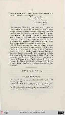 Séance du 6 juin 1924