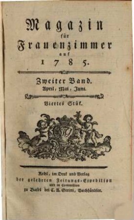 Magazin für Frauenzimmer. 1785,2