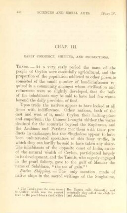 Chap. III. Early commerce, shipping, and productions