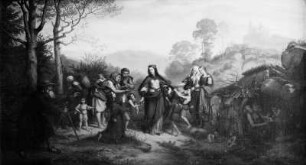 Die heilige Elisabeth, Almosen austeilend