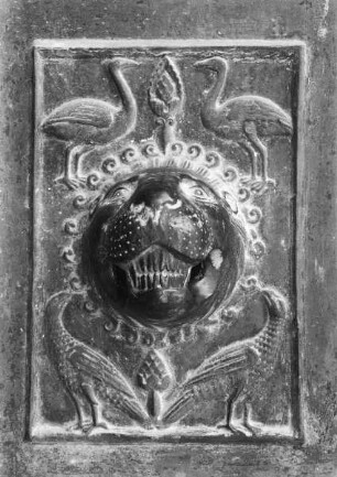 Bronzetür mit Heiligen und der Passion Christi: Türklopfer