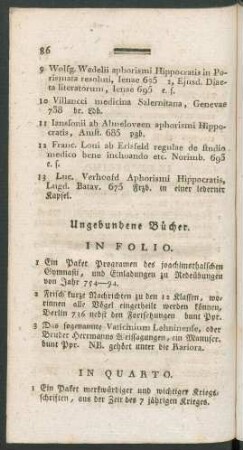 Ungebundene Bücher