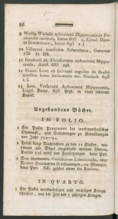 Ungebundene Bücher