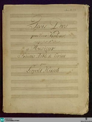 3 Duets - Don Mus.Ms. 756 : vl (2)