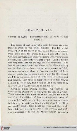 Chapter VII: Tenure of land – Disposition and manners of the people