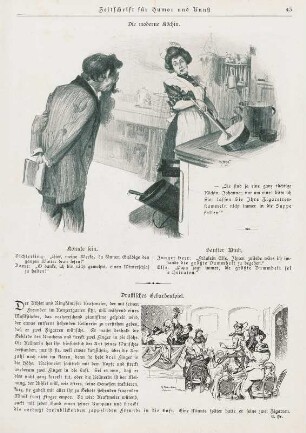 Die moderne Köchin; Drastisches Gebärdenspiel