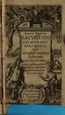 Satyricon : Partes vel Tomi V.