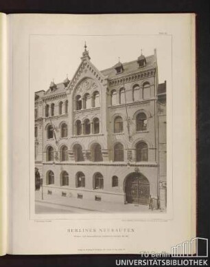 Tafel 21. Wohn- und Geschäftshaus Dorotheen-Strasse No. 32.