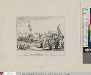 [Jesus predigt am Meer; Il prèche la foule assemblée sur le rivage de la mer]