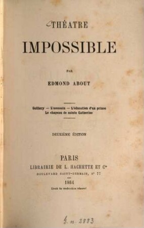 Théâtre impossible