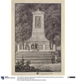 Wöhlsdorf bei Saalfeld. Denkmal für den Prinzen Louis Ferdinand von Preußen
