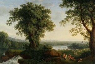 Ideale Flusslandschaft