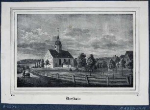 Die Kirche in Dorfhain am Tharandter Wald, aus Sachsens Kirchen-Galerie von Hermann Schmidt, 1838, Bd. 2