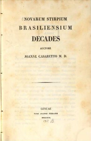 Novarum stirpium Brasiliensium decades