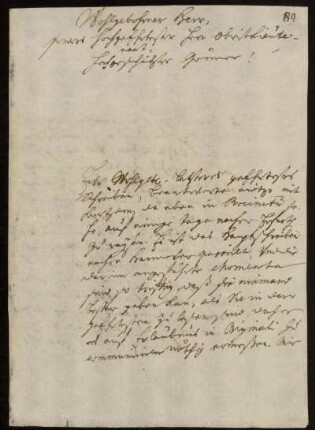 Brief von Heinrich Christian von Senckenberg an Johann Friedrich von Uffenbach. Göttingen, 16.4.1737