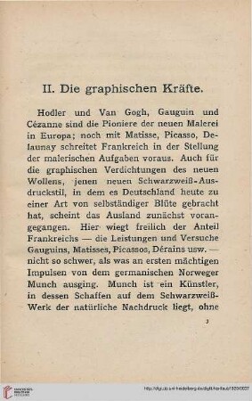 II. Die graphischen Kräfte
