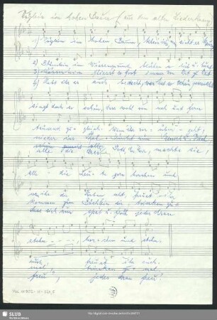 Vöglein im hohen Baum - Mus.11302-H-521,5 : Coro fanciulli - F; RMWV 440