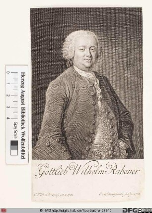 Bildnis Gottlieb Wilhelm Rabener