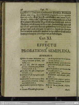 Cap. XI. De Effectu & Probatione Semiplena